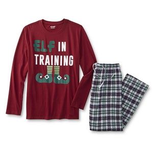 Joe Boxer Elf In Training Christmas Pajamas Set